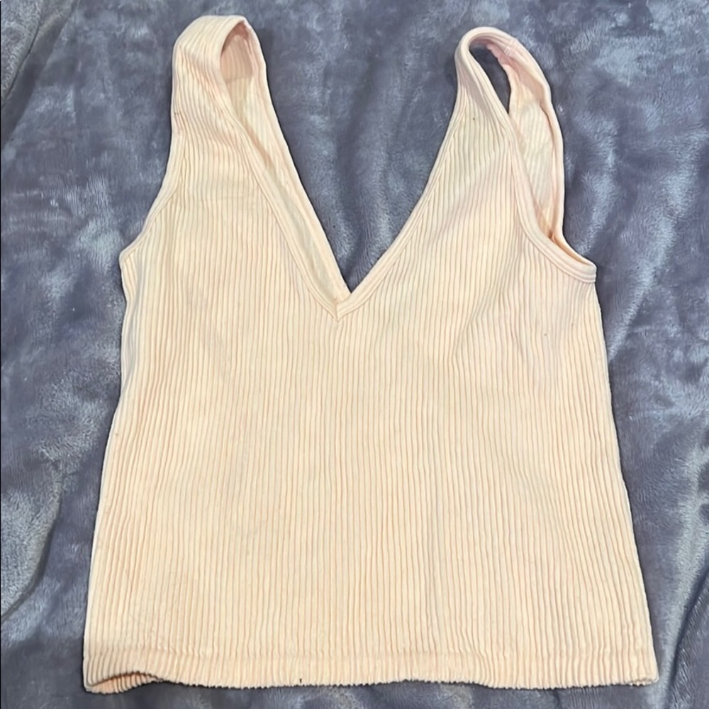 Light pink v neck tank